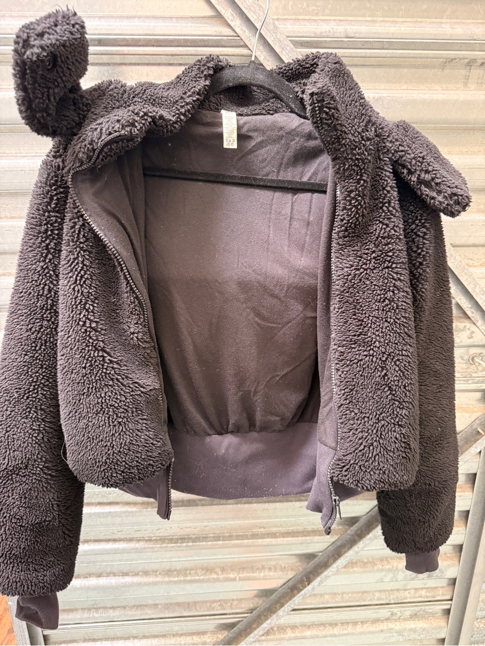 ALO Yoga Black Teddy Sherpa jacket